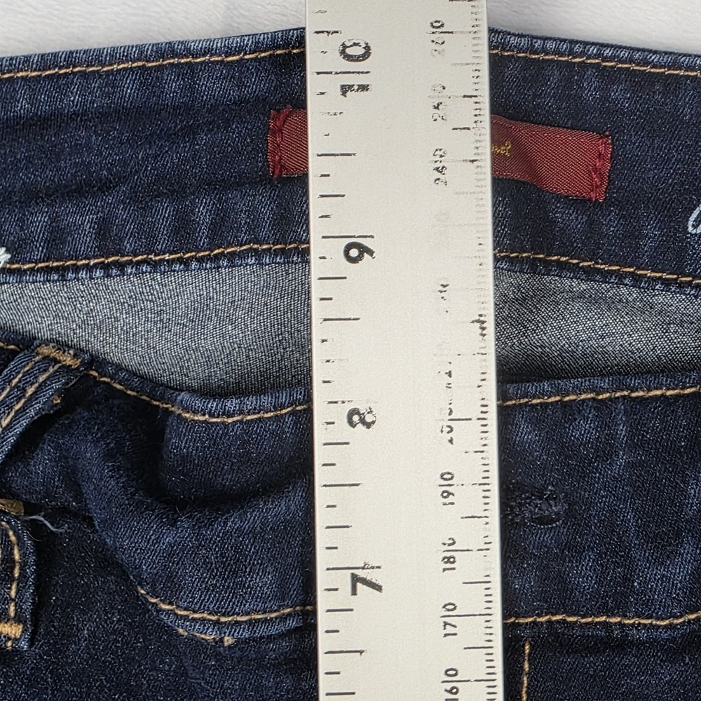7 For All Mankind Jeans Womens Size 26 Jiselle Flare Dark Wash Blue Denim Pants‎ - Picture 12 of 13
